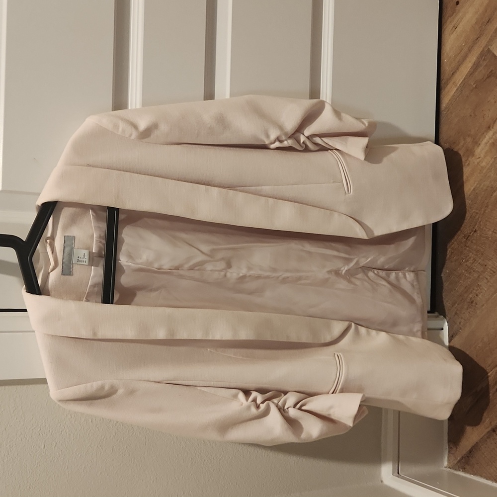 H&M long blazer in pink - size S
